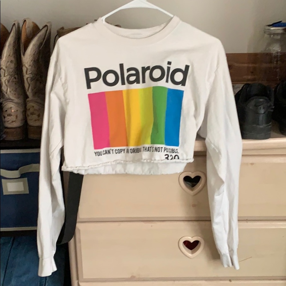 Long sleeve crop top